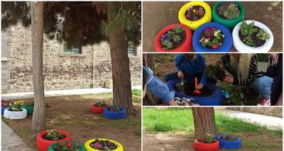 Οι μικροί κηπουροί του Παρισίδειου Νηπιαγωγείου έφεραν την άνοιξη στο σχολείο τους (photos)