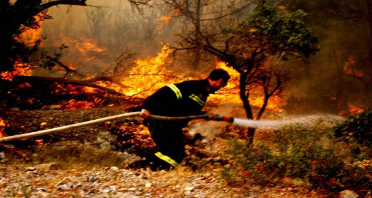 Μάχη με τις φλόγες έδωσαν το Σάββατο Πυροσβέστες στη Λήμνο