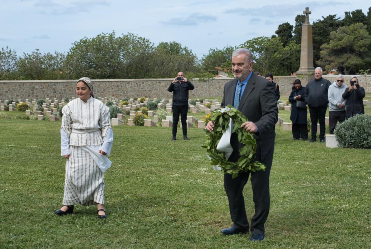  Καταθεση στεφάνου Μούδρος 2025