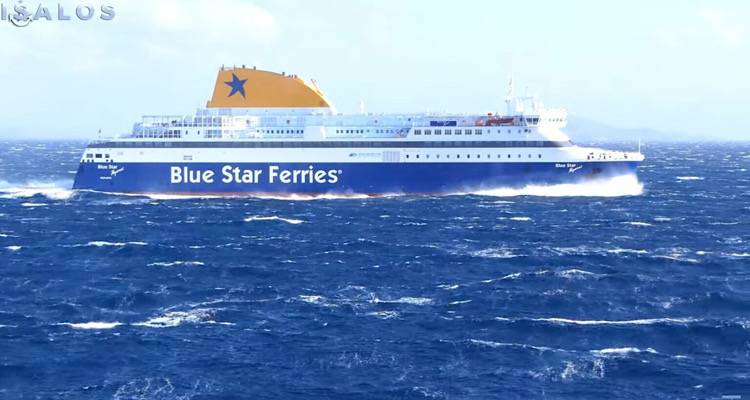 &Epsilon;&nu;&tau;&upsilon;&pi;&omega;&sigma;&iota;&alpha;&kappa;ό &beta;ί&nu;&tau;&epsilon;&omicron;: &Tau;&omicron; Blue Star Myconos &tau;&alpha;&xi;&iota;&delta;&epsilon;ύ&epsilon;&iota; &laquo;&kappa;ό&nu;&tau;&rho;&alpha;&raquo; &sigma;&tau;&omicron; &alpha;&phi;&rho;&iota;&sigma;&mu;έ&nu;&omicron; &Alpha;&iota;&gamma;&alpha;ί&omicron;