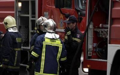 Φωτιά σε  καμινάδα εχθές στη Λήμνο