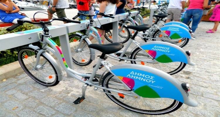 Φθορές στα κοινόχρηστα ποδήλατα  του Δήμου Λήμνου