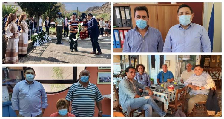 Στη Λήμνο ο Γιάννης Μπουρνούς | Σειρά επαφών και συναντήσεων (photos)