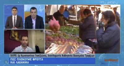 Ο Δρ Κ. Γκατζιώνης στην ΕΡΤ1: Πώς πλένουμε φρούτα και λαχανικά εν μέσω κορωνοϊού (video)