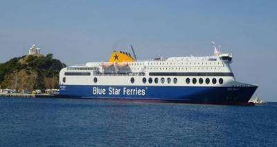 Το «Blue Star 1» στο λιμάνι της Μύρινας | Πραγματοποιήθηκε το παρθενικό του ταξίδι (photos)