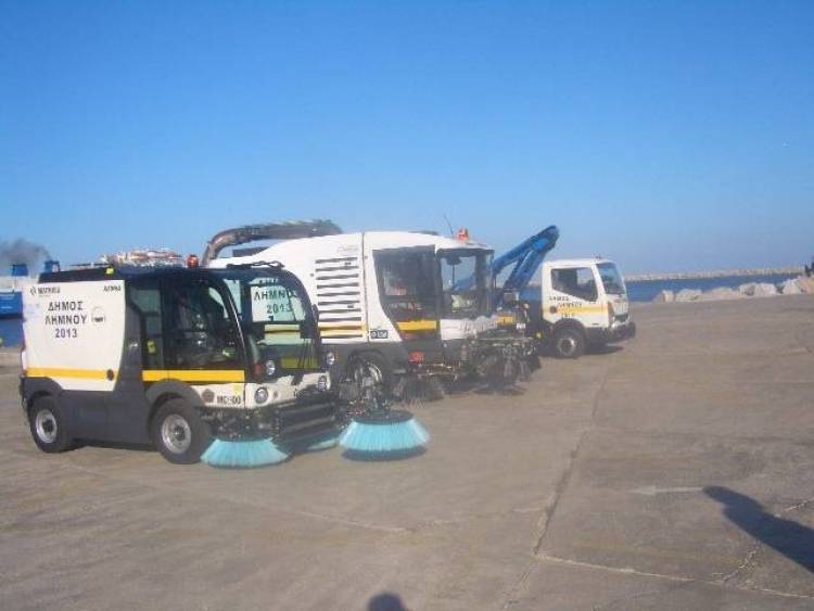 Σπαζοκεφαλιά για το Δήμο Λήμνου ο χώρος φύλαξης των νέων οχημάτων καθαρισμού