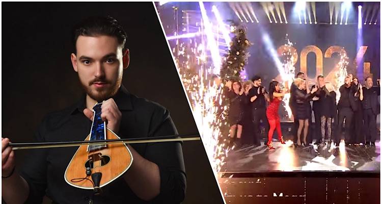 Πρωτοχρονιά στο «Σπίτι με το mega» με τον Λημνιό Παναγιώτη Χατζόγλου και τη λύρα του.