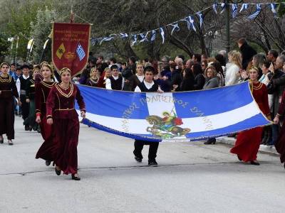 Σε χειμωνιάτικο σκηνικό και με μεγαλοπρέπεια γιορτάστηκε η επέτειος του ΟΧΙ στη Λήμνο