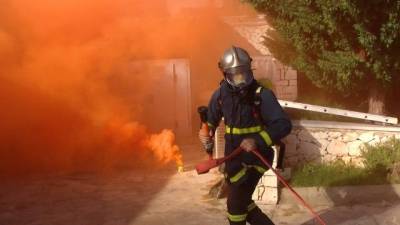 3ημερη άσκηση της Πυροσβεστικής στη Λήμνο