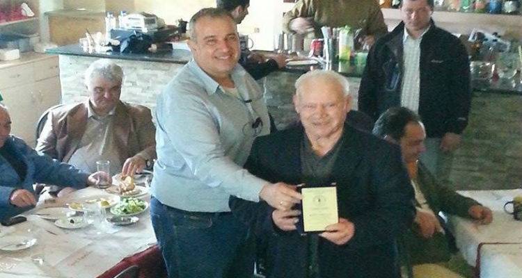 Ο Κυνηγετικός Σύλλογος Λήμνου τίμησε τον γηραιότερο κυνηγό του νησιού (mp3 + photos)