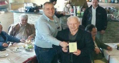 Ο Κυνηγετικός Σύλλογος Λήμνου τίμησε τον γηραιότερο κυνηγό του νησιού (mp3 + photos)