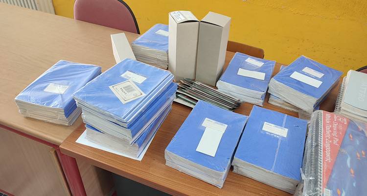 Ευχαριστήριο από το Δημοτικό Σχολείο Κοντοπουλίου για τη δωρεά του Ζανή Ζαχάρωφ