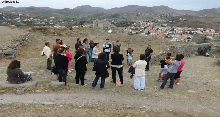 Πραγματοποιήθηκε ο αρχαιολογικός - ιστορικός περίπατος στο κάστρο της Μύρινας (photos)