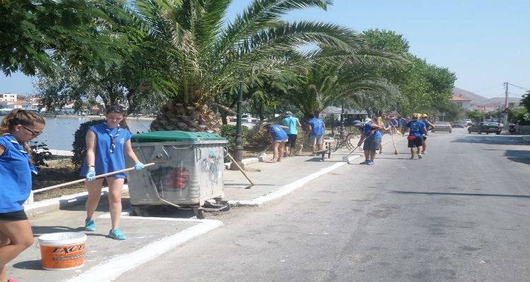 Ο Δήμος Λήμνου ευχαριστεί την ομάδα προσκόπων από την Κοζάνη