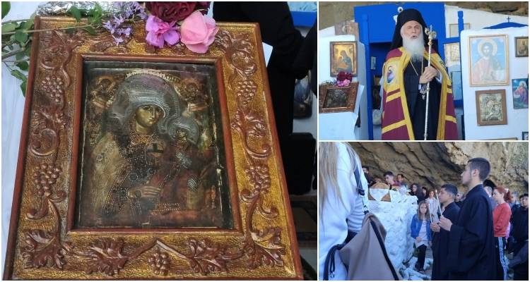Ιδιαίτερη Λαμπρότητα στη Λειτουργία στην Παναγιά την Κακαβιώτισσα