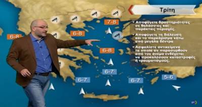 &Alpha;&nu;&alpha;&lambda;&upsilon;&tau;&iota;&kappa;ή &pi;&rho;ό&gamma;&nu;&omega;&sigma;&eta; &tau;&omicron;&upsilon; &kappa;&alpha;&iota;&rho;&omicron;ύ &alpha;&pi;ό &tau;&omicron;&nu; &Sigma;ά&kappa;&eta; &Alpha;&rho;&nu;&alpha;&omicron;ύ&tau;&omicron;&gamma;&lambda;&omicron;&upsilon; (video)
