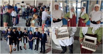 Θερμή υποδοχή για την πρώτη πτήση τσάρτερ με Άγγλους τουρίστες στη Λήμνο (photos + video)