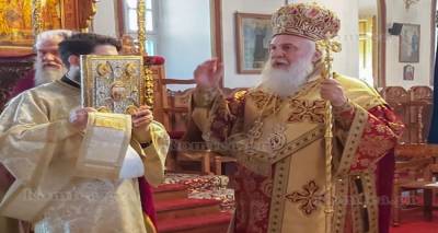 &Mu;&eta;&tau;&rho;&omicron;&pi;&omicron;&lambda;ί&tau;&eta;&sigmaf; &Lambda;ή&mu;&nu;&omicron;&upsilon;: &laquo;&Alpha;&nu;&alpha;&beta;&alpha;&pi;&tau;&iota;&sigma;&mu;ό&sigmaf; &kappa;&alpha;&iota; &alpha;&nu;&epsilon;&phi;&omicron;&delta;&iota;&alpha;&sigma;&mu;ό&sigmaf; &omicron;&iota; &epsilon;&pi;&epsilon;&tau;&epsilon;&iota;&alpha;&kappa;&omicron;ί &epsilon;&omicron;&rho;&tau;&alpha;&sigma;&mu;&omicron;ί&raquo;