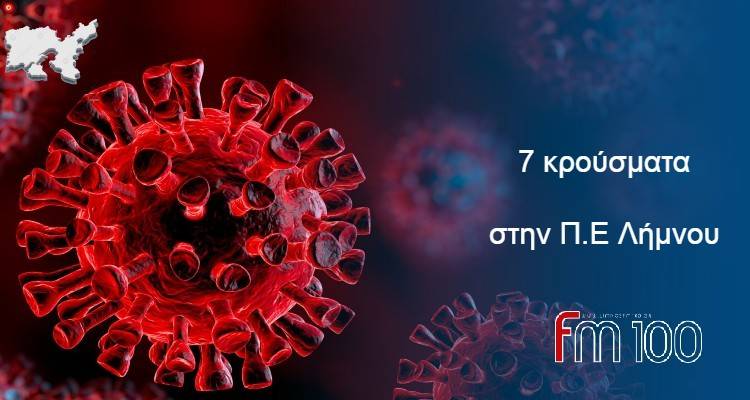 Κορωνοϊός: 7 κρούσματα στην Π.Ε Λήμνου | Νέα «έκρηξη» με 6.808 κρούσματα και 441 διασωληνωμένους