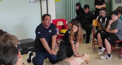 Λήμνος: Η γνώση που σώζει | Σεμινάριο Πρώτων Βοηθειών στο Γυμνάσιο Μούδρου