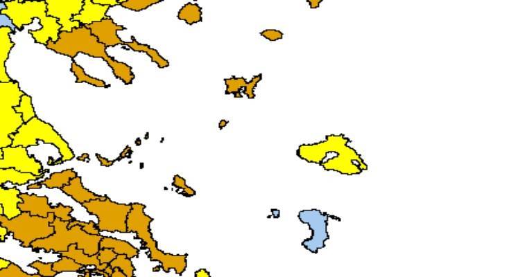 Πολύ υψηλός κίνδυνος πυρκαγιάς αύριο στη Λήμνο