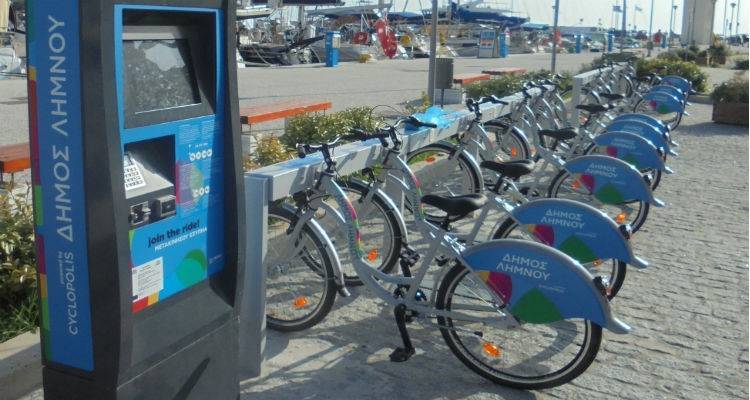 Ενθαρρυντικά τα πρώτα στοιχεία χρήσης των κοινόχρηστων ποδηλάτων του Δήμου Λήμνου