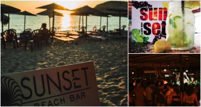 Beach Bar "Sunset" &sigma;&tau;&alpha; &Rho;&eta;&chi;ά &Nu;&epsilon;&rho;ά: &Xi;&epsilon;&chi;&omega;&rho;&iota;&sigma;&tau;έ&sigmaf; &kappa;&alpha;&lambda;&omicron;&kappa;&alpha;&iota;&rho;&iota;&nu;έ&sigmaf; &epsilon;&mu;&pi;&epsilon;&iota;&rho;ί&epsilon;&sigmaf;