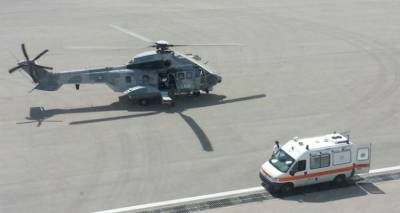 Αερογέφυρα σωτηρίας με Super Puma από τη Λήμνο