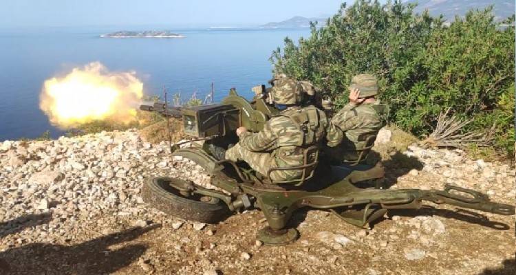 Άσκηση με πραγματικά πυρά στον Άγιο Ευστράτιο