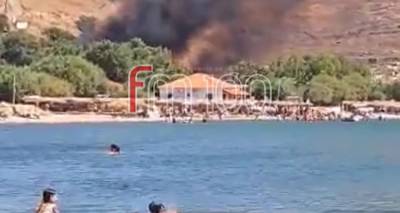 Λήμνος: Φωτιά σε εξέλιξη αυτη την ώρα στην περιοχή του Πλατύ