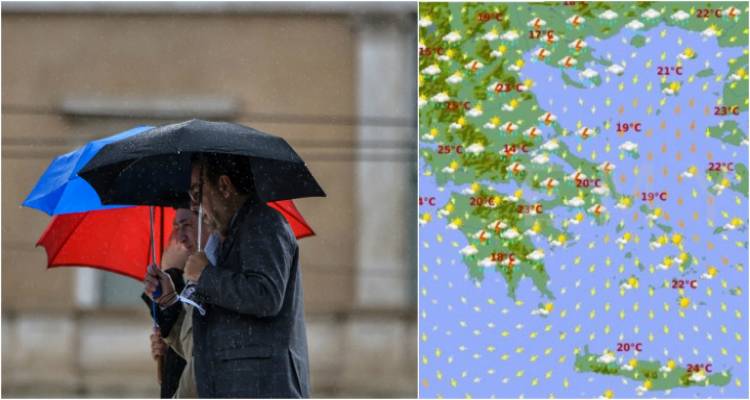 Φωτογραφία: INTIME NEWS / Χάρτης: ΕΜΥ