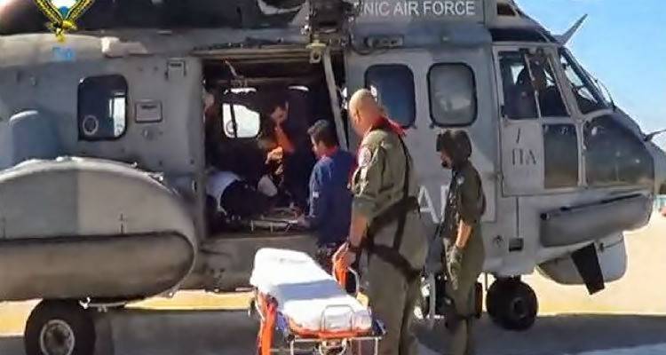 Λήμνος: Με Super Puma μεταφέρεται ασθενής από τον Άγιο Ευστράτιο