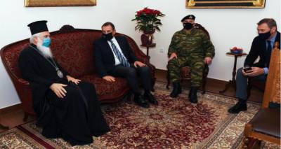 Λήμνος: Ο ΥΕΘΑ Νίκος Παναγιωτόπουλος σε μονάδες των Ενόπλων Δυνάμεων και Μητρόπολη (photos)