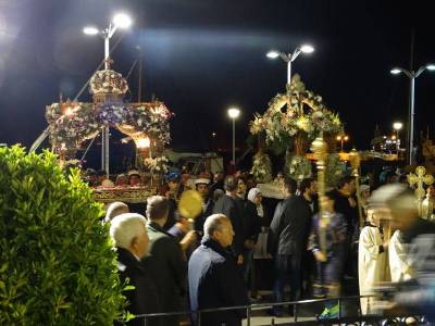 Ολοκληρώθηκε νωρίτερα η περιφορά των Επιταφίων της Μύρινας