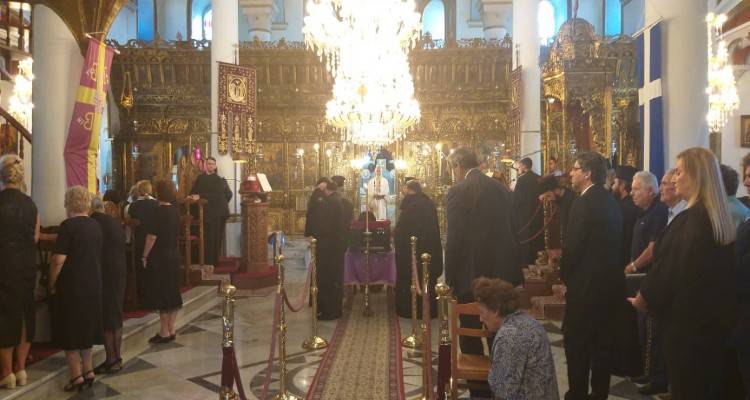Μνημόσυνο για τα «40» του μακαριστού Μητροπολίτη Λήμνου Ιερόθεου