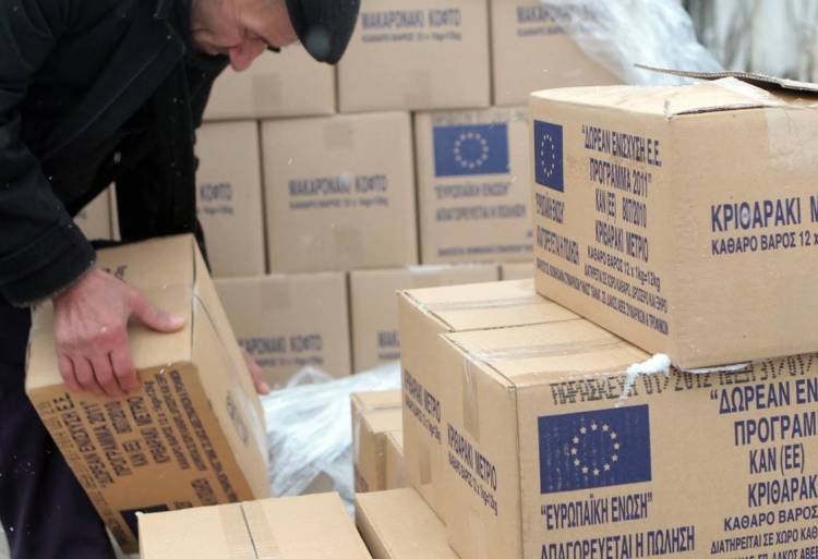 Ξεκινάει τη Δευτέρα η πρώτη φάση της δωρεάν διανομής τροφίμων στη Λήμνο