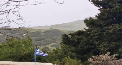 &Mu;&epsilon; "&sigma;&kappa;&omicron;&nu;&iota;&sigma;&mu;έ&nu;&omicron;" &omicron;&upsilon;&rho;&alpha;&nu;ό &xi;&eta;&mu;έ&rho;&omega;&sigma;&epsilon; &eta; &Kappa;&upsilon;&rho;&iota;&alpha;&kappa;ή &sigma;&tau;&eta; &Lambda;ή&mu;&nu;&omicron;