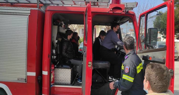 Στην Πυροσβεστική Υπηρεσία Λήμνου μαθητές του 2ου Δημοτικού Μύρινας