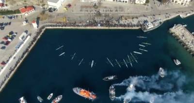 &Theta;&epsilon;&omicron;&phi;ά&nu;&epsilon;&iota;&alpha; &sigma;&tau;&eta; &Lambda;ή&mu;&nu;&omicron; from above! (video)