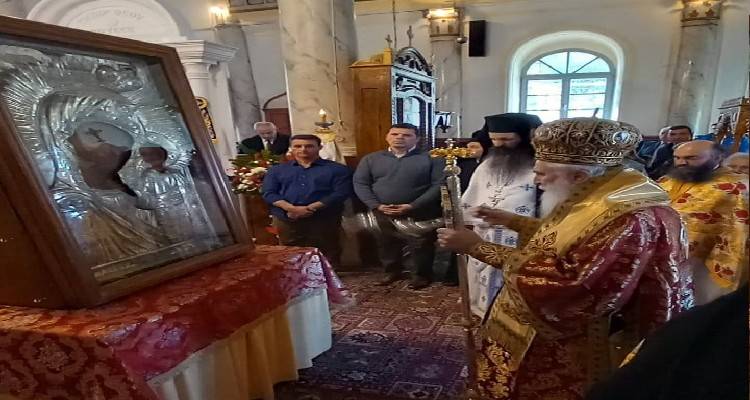 Μύρινα: Πραγματοποιήθηκε η τελετή της ενθρόνισης της εικόνας της Παναγιάς Ρούσσας