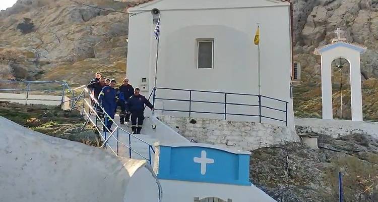 &Lambda;ή&mu;&nu;&omicron;&sigmaf;: &Epsilon;&upsilon;&chi;&alpha;&rho;&iota;&sigma;&tau;ώ &tau;&omicron; &Epsilon;&Kappa;&Alpha;&Beta; &kappa;&alpha;&iota; &tau;&eta;&nu; &Pi;&upsilon;&rho;&omicron;&sigma;&beta;&epsilon;&sigma;&tau;&iota;&kappa;ή &tau;&eta;&sigmaf; &Lambda;ή&mu;&nu;&omicron;&upsilon;