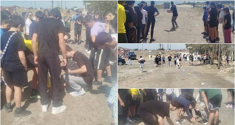 &Mu;&epsilon; &pi;&epsilon;&zeta;&omicron;&pi;&omicron;&rho;ί&alpha;, ά&lambda;&mu;&alpha;&tau;&alpha; &kappa;&alpha;&iota; &pi;&alpha;&iota;&chi;&nu;ί&delta;&iota;&alpha; &tau;ί&mu;&eta;&sigma;&epsilon; &tau;&omicron; &Gamma;&upsilon;&mu;&nu;ά&sigma;&iota;&omicron; &Lambda;&iota;&beta;&alpha;&delta;&omicron;&chi;&omega;&rho;ί&omicron;&upsilon; &tau;&eta;&nu; &Eta;&mu;έ&rho;&alpha; &Sigma;&chi;&omicron;&lambda;&iota;&kappa;&omicron;ύ &Alpha;&theta;&lambda;&eta;&tau;&iota;&sigma;&mu;&omicron;ύ