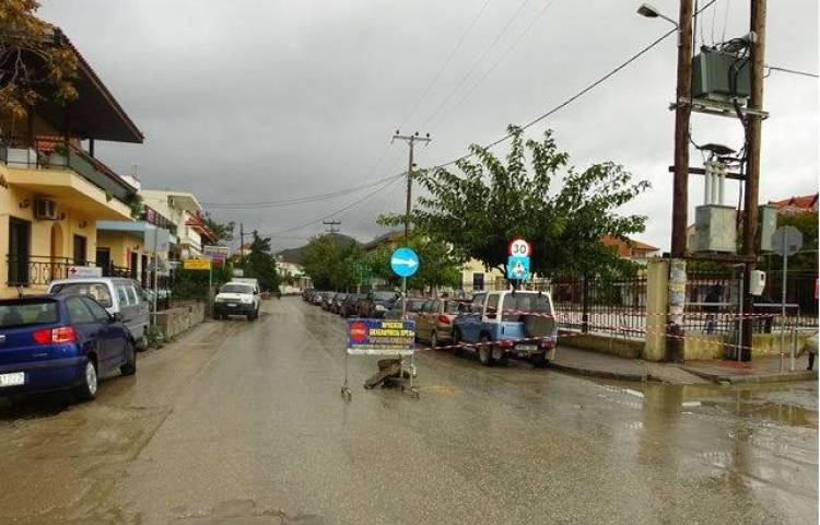 Κλειστό τμήμα στο οδικό δίκτυο της Μύρινας