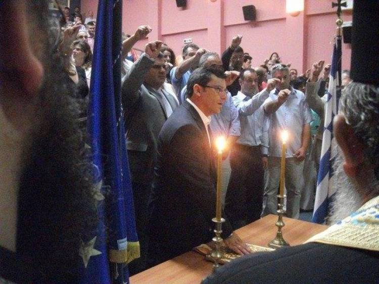 Ορκίστηκε χθες η νέα δημοτική αρχή | Απών ο επικεφαλής της μείζωνος αντιπολίτευσης (mp3 + photos)