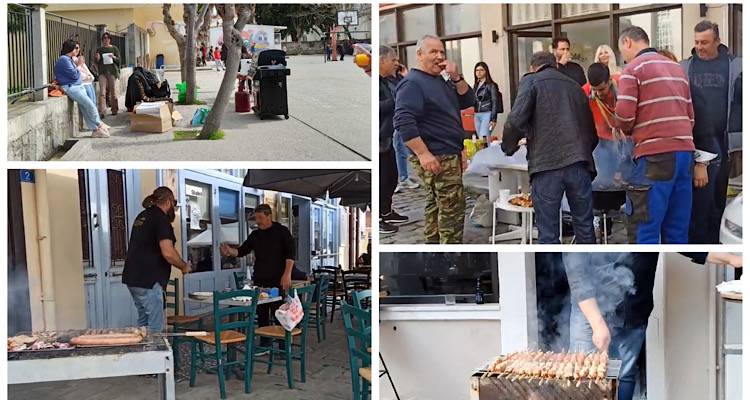 Τσικνοπέμπτη στη Λήμνο: Πήραν φωτιά οι ψησταριές (video)