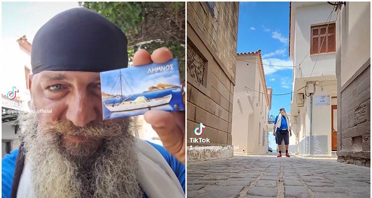 Ο Πειρατής της Θεσσαλονίκης κάνει βόλτα στα σοκάκια της Μύρινας (νέο video)