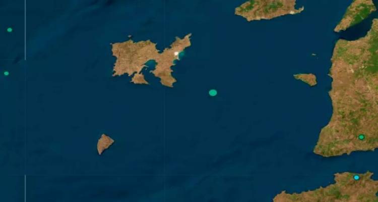 Σεισμός εχθές βράδυ 3,4 Ρίχτερ ανοιχτά της Λήμνου