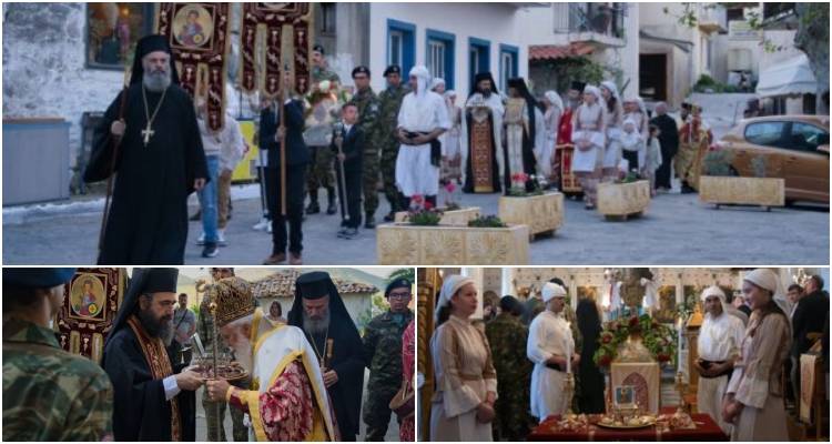 Λιτάνευση της Ιεράς Εικόνας και του Ιερού Λειψάνου του Αγίου Γεωργίου στον Κάσπακα της ακριτικής Λήμνου