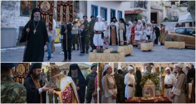 Λιτάνευση της Ιεράς Εικόνας και του Ιερού Λειψάνου του Αγίου Γεωργίου στον Κάσπακα της ακριτικής Λήμνου