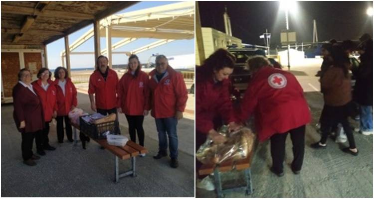 Ο Ελληνικός Ερυθρός Σταυρός Λήμνου στο πλευρό του Λιμεναρχείου για τους μετανάστες